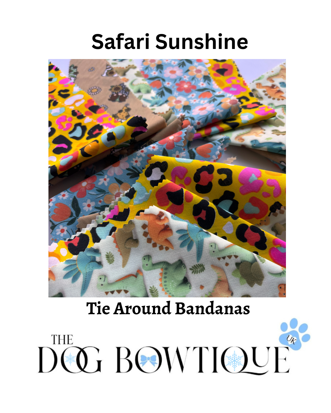 Safari Sunshine M/L Tie‑Around Bandanas