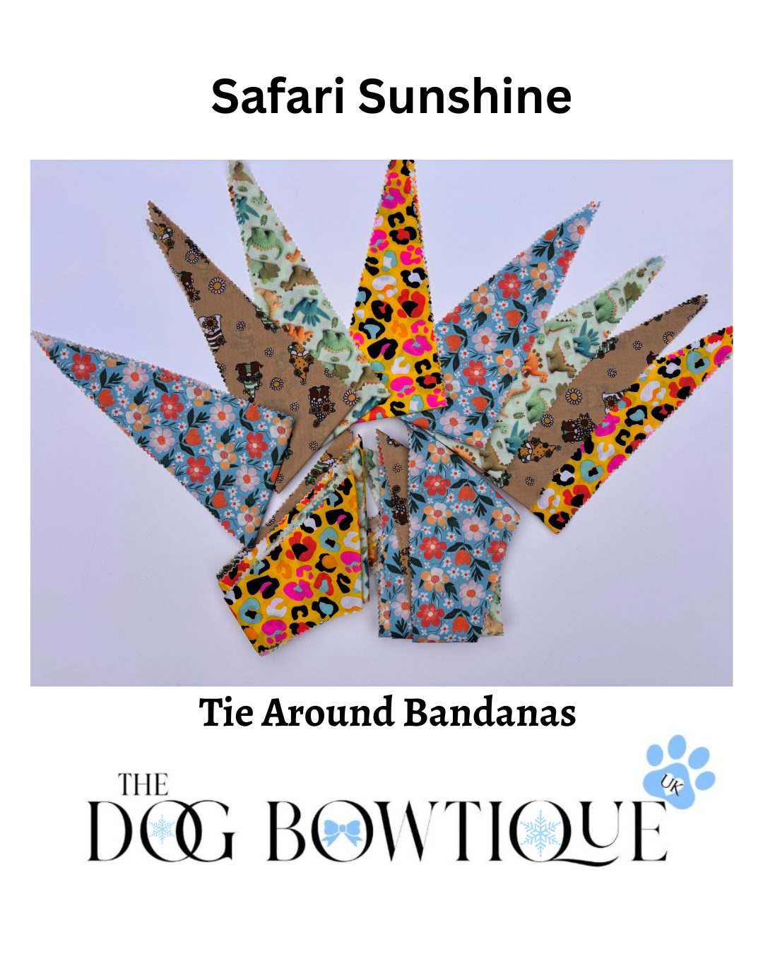 Safari Sunshine M/L Tie‑Around Bandanas
