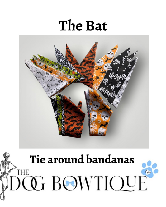 The Bat Halloween tie around bandanas M/L