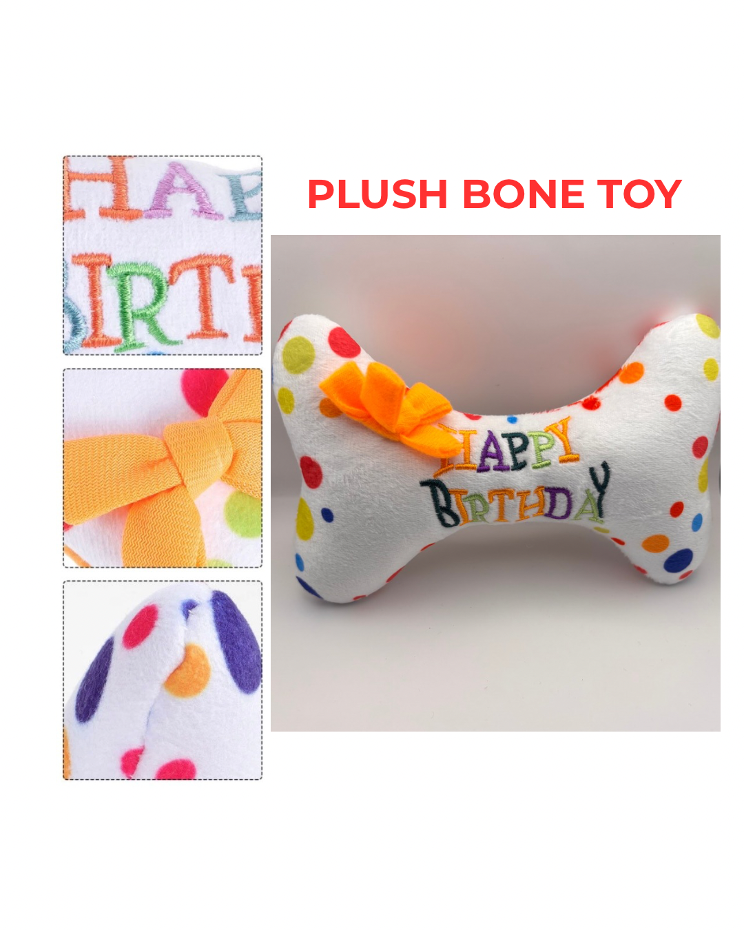Plush Bone Soft Toy